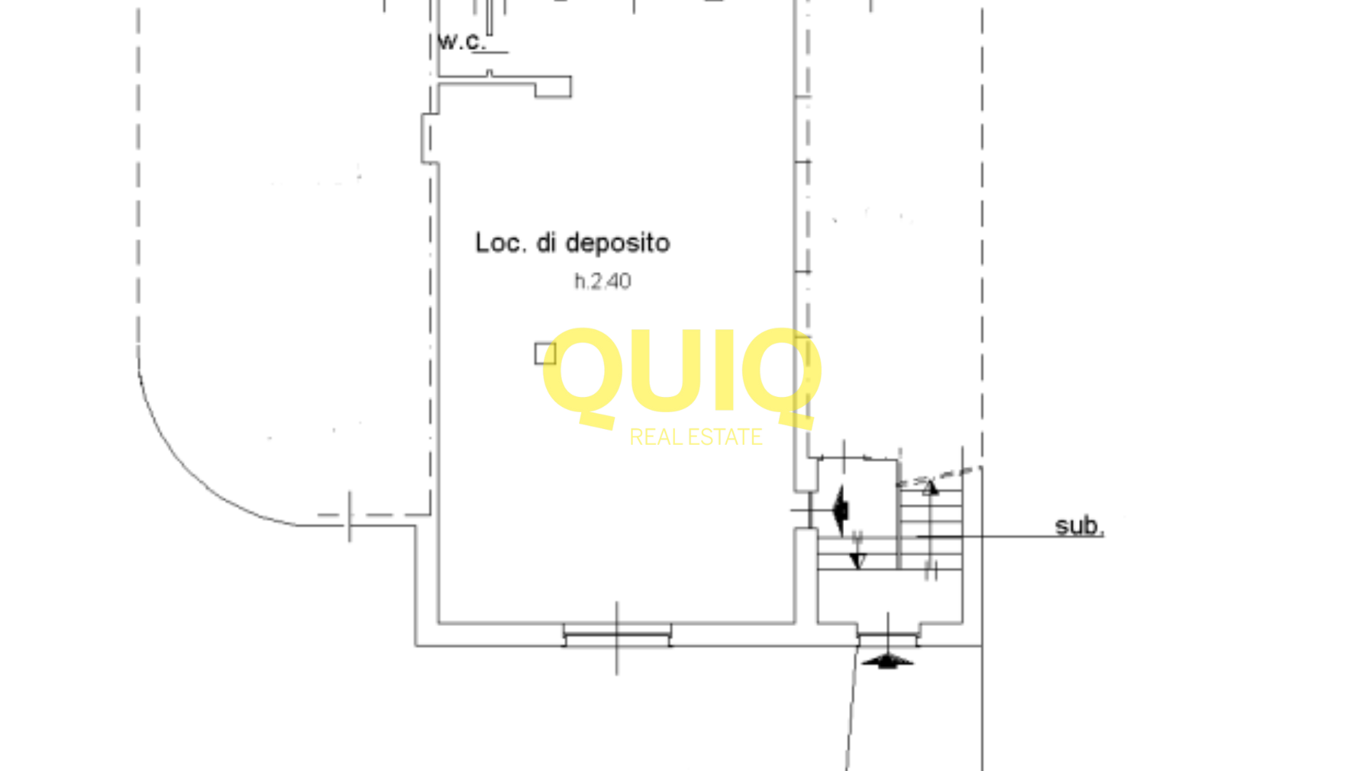 MALGRATE, MAGAZZINO CON WC MQ 94