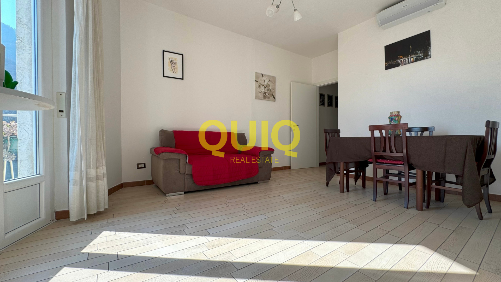 LECCO, TRILOCALE CON BALCONE, DOPPI SERVIZI, VISTA LAGO, SOLAIO E CANTINA