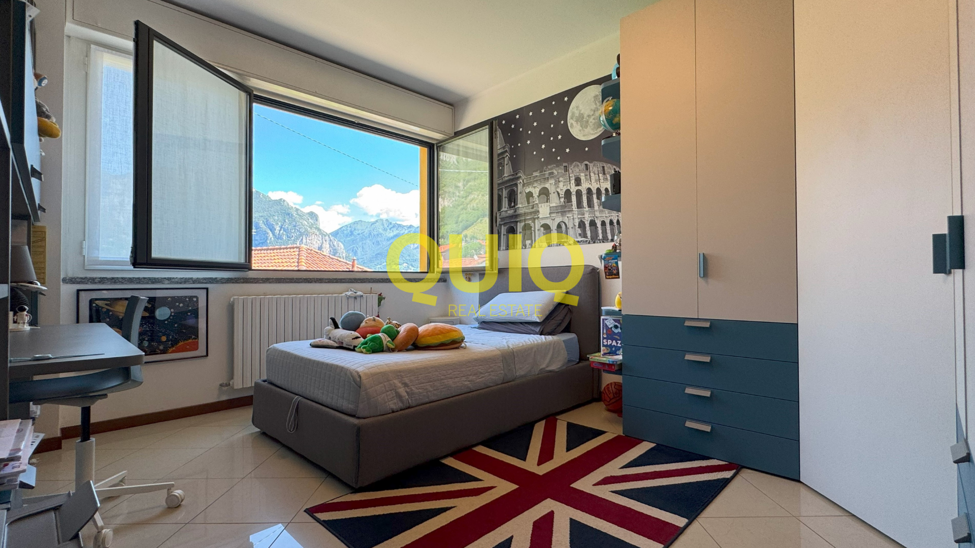 VALMADRERA, TRILOCALE CON TERRAZZO, DOPPI SERVIZI E BOX DOPPIO