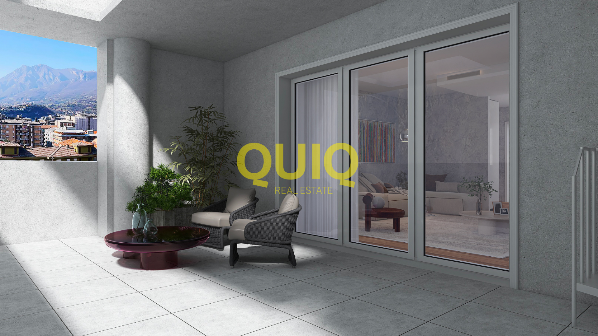 LECCO, ATTICO PANORAMICO IN CLASSE ENERGETICA A4, BOX DOPPIO E CANTINA