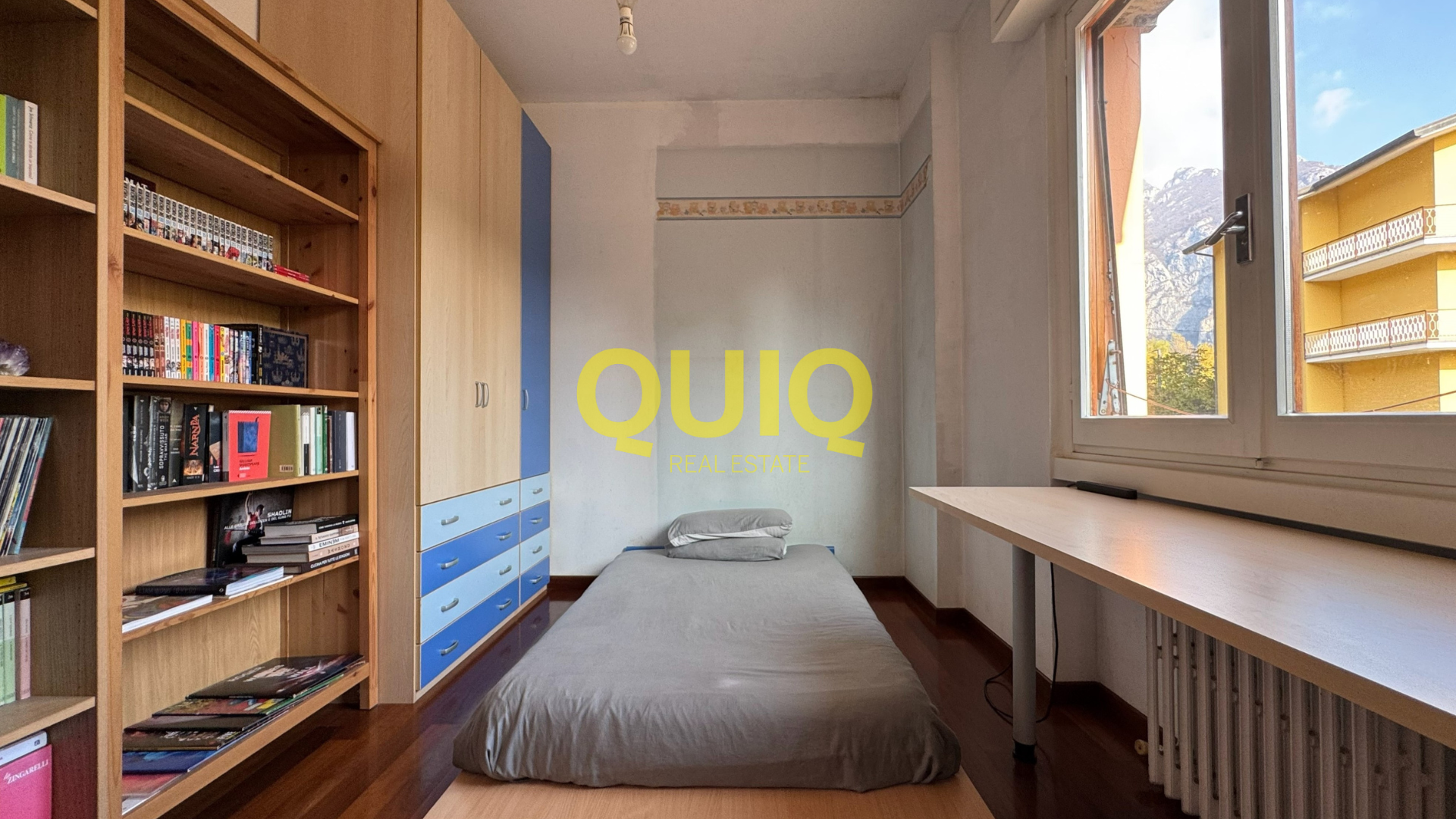 Valmadrera, trilocale con due terrazzi, doppi servizi e posto auto coperto – zero spese condominiali