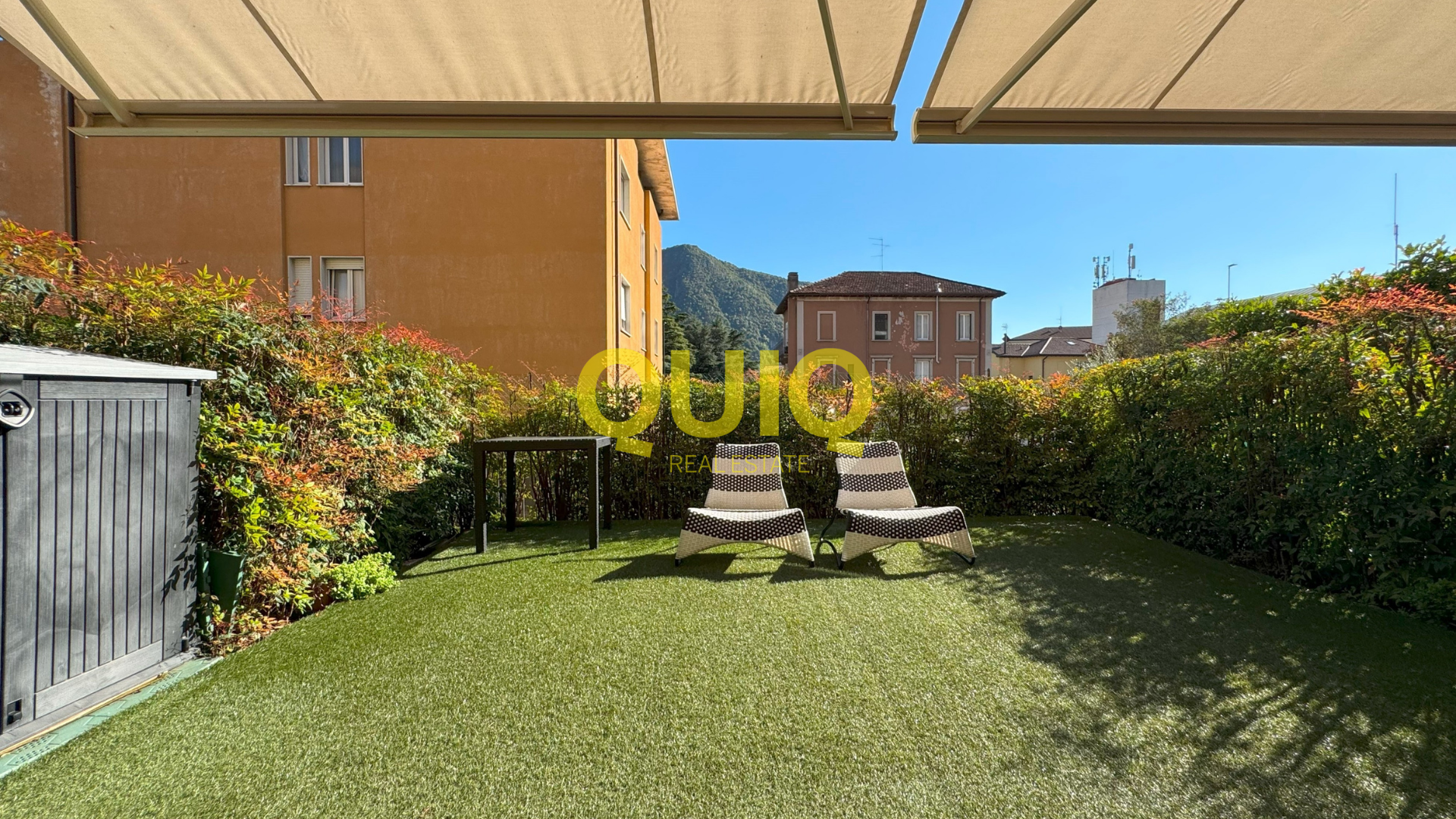 Valmadrera, trilocale al piano terra con box, cantina e doppio giardino